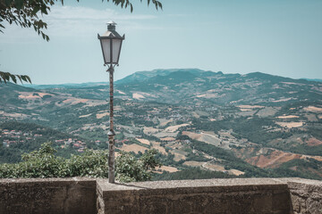Rooftops and scenic landscape views from San Marino, San Marino - 12.07.2021