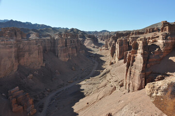Fototapeta na wymiar Kazakhstan. The Charyn Canyon.