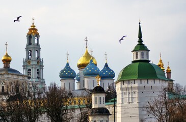 Fototapeta na wymiar Trinity Sergius Lavra, Sergiev Posad, Russia. UNESCO World Heritage Site. 