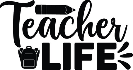 teacher SVG design cutting files