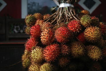 rambutan on market