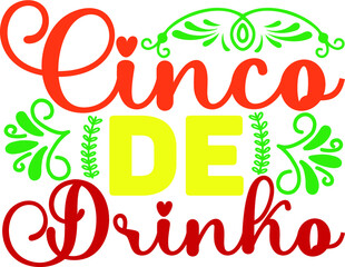 Fototapeta premium Cinco De Mayo SVG design cutting files