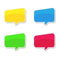 cartoon speech bubbles on yellow background Different doodle forms for your text, dialogs icon jpeg Blank with text place. different hand drawn shapes isolated hand drawn speech bubbles isolated. 