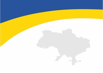Obraz premium country map and flag, map and flag of ukraine