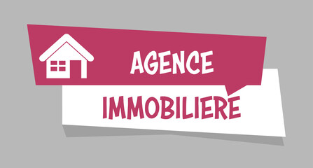 Logo agence immobilière.