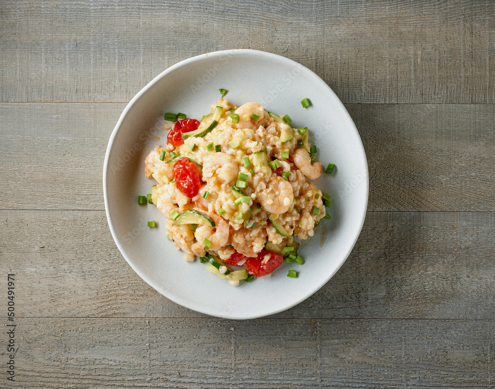 Poster plate of risotto