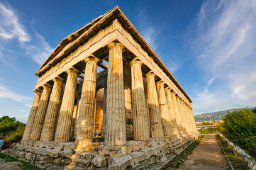 Fototapeta na wymiar Ancient Agora in Athens of Greece
