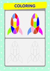 This worksheet is about coloring the pictures.