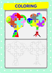 This worksheet is about coloring the pictures.