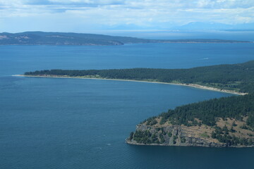 a view of san juan islands, WA