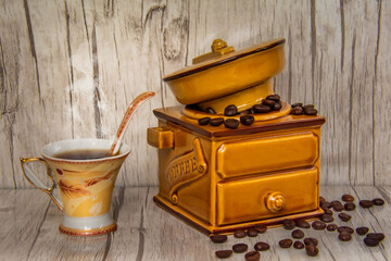 Place the name of the coffee shop in the top drawer