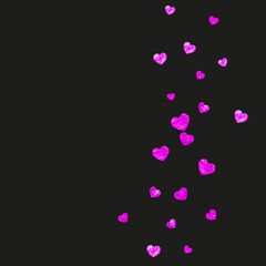 St Valentine Day Vector. Ornament Banner For Woman. Wedding Frame. Red Happy Painting. Abstract Illustration For Celebration. Pink Random Sparkle. Rose St Valentine Day Vector.