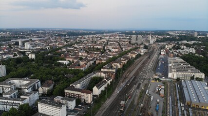 city aerial view