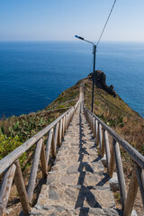 Cristo Rei Jesus Christ sculpture in Canico, Madeira. October 2021