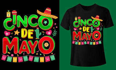 Cinco De Mayo Mexican Annual Victory Celebration Day T-Shirt Design