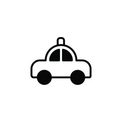 Cab, Taxi, Travel, Transportation Solid Line Icon Vector Illustration Logo Template. Suitable For Many Purposes.