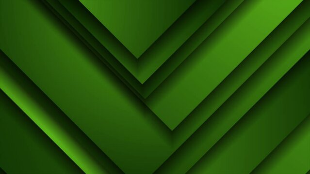 Bright green abstract corporate geometric material motion background. Seamless looping. Video animation Ultra HD 4K 3840x2160