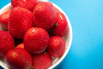 strawberries in a bowl