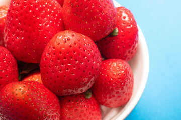 strawberries in a bowl