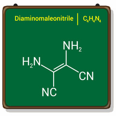 chemical structure of Diaminomaleonitrile (C4H4N4)
