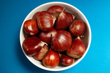 chestnuts on a table
