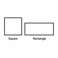 square and rectangle shape in mathematic
