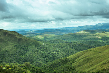 Obraz premium natural landscape of Serra do Gandarela in Conceição do Rio Acima city, Minas Gerais State, Brazil