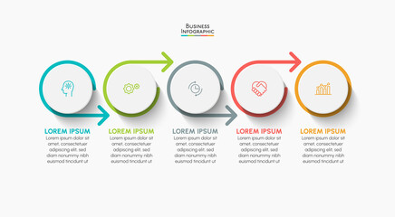 Business data visualization. timeline infographic icons designed for abstract background template milestone element modern diagram process technology digital marketing data presentation chart Vector