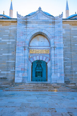 Selimiye Mosque. Main gate of Selimiye Mosque. Islamic architecture background