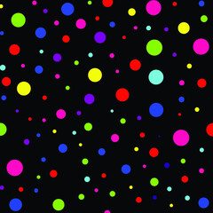 pattern with colorful circles polka dot