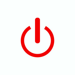 red power button