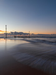 Dawn view of Mona Vale rock pool, Sydney, Australia.