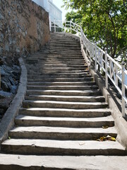 Staircase made of cement , Texture