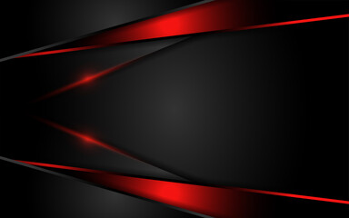 Luxury black background with red lines combinations. modern futuristic background