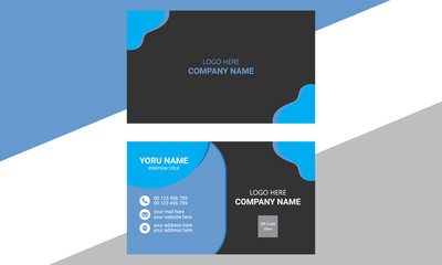 business card template , Black Sky Business Card Template