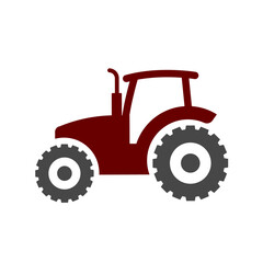 tractor Logo Icon vector illustration Flat design style 