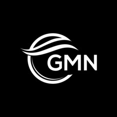 GMN letter logo design on black background. GMN  creative initials letter logo concept. GMN letter design.