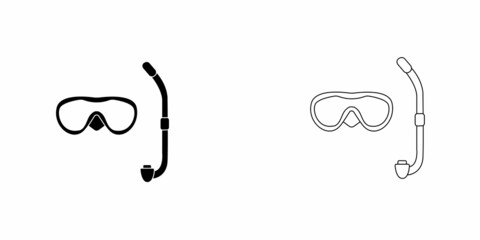 Diving icon isolated on white background.