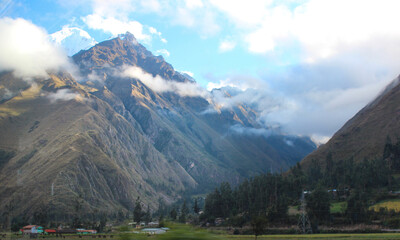 Montanha dos andes peruanos, vale sagrado inca