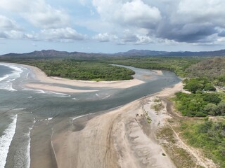 Aerial View of the Surfers Paradise - Tamarindo Beach, Guanacaste, Costa Rica