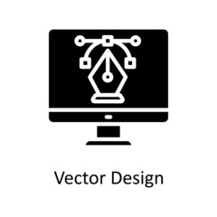 Vector Design vector Solid Icon Design illustration. Creative Process Symbol on White background EPS 10 File