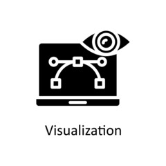 Visualization vector Solid Icon Design illustration. Creative Process Symbol on White background EPS 10 File
