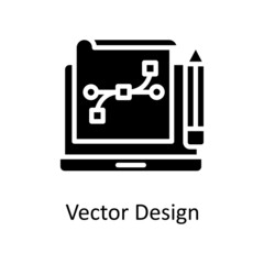 Vector Design vector Solid Icon Design illustration. Creative Process Symbol on White background EPS 10 File