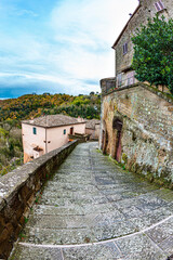 Fototapeta na wymiar Etruscan town of Tuscany