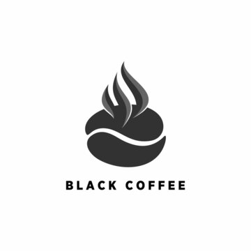 smoke or hot coffee bean shape Image graphic icon logo design abstract concept vector stock. Can be used as a symbol associated with drink or cafe.