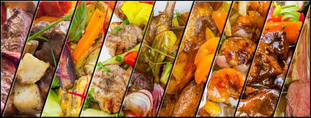 collage de nourriture 