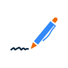 Edit, pen, write icon. Editable vector graphics.