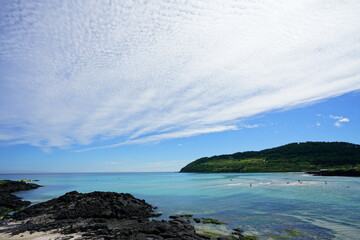 fascinating seascape with clouds