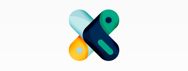 Creative geometric wallpaper. Trendy minimal abstract background. Techno business template for wallpaper, banner, background or landing