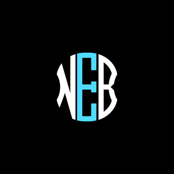 NEB letter logo creative design with vector graphic